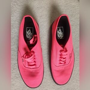 Vans Women's Canvas Sneakers in Hot Pink
